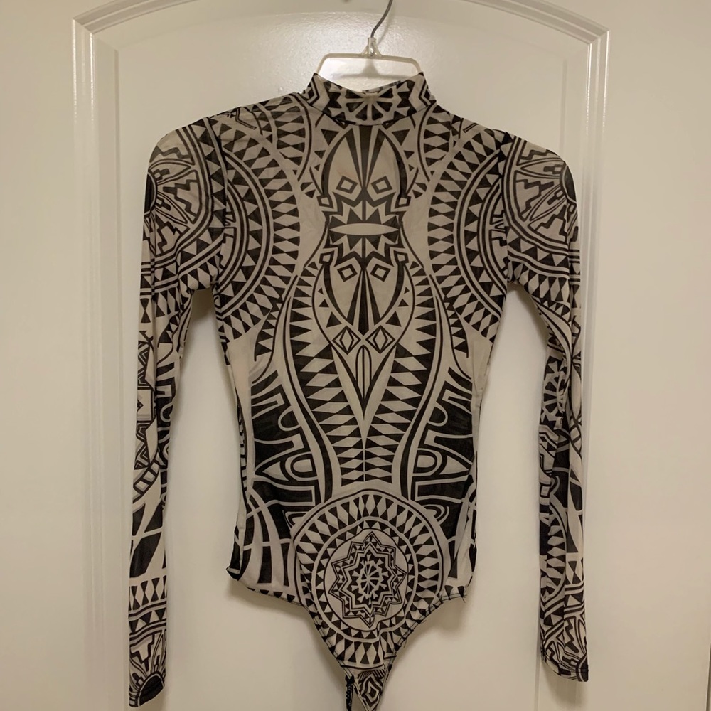 Tribal long sleeve bodysuit